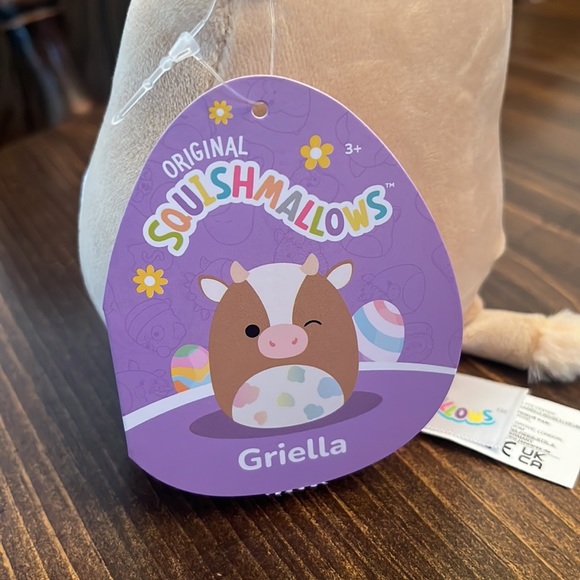 NWT Squishmallows Griella the Cow 5 Inch Easter Plush - Picture 6 of 10